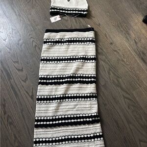 Sincerely Jules Black and Cream Knit Set